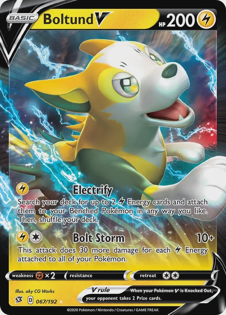 Boltund V - Ultra Rare - Rebel Clash - 67