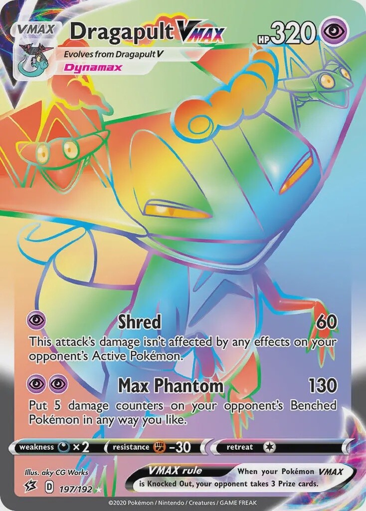 Dragapult VMAX - Secret Rare - Rebel Clash - 197