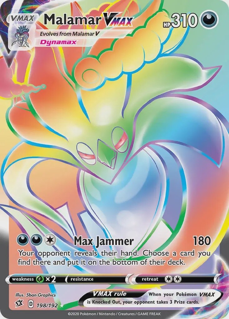 Malamar VMAX - Secret Rare - Rebel Clash - 198