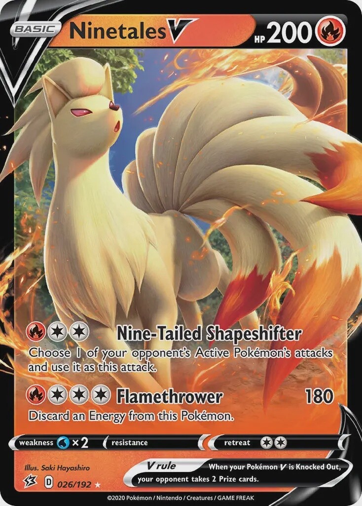Ninetales V - Ultra Rare - Rebel Clash - 26