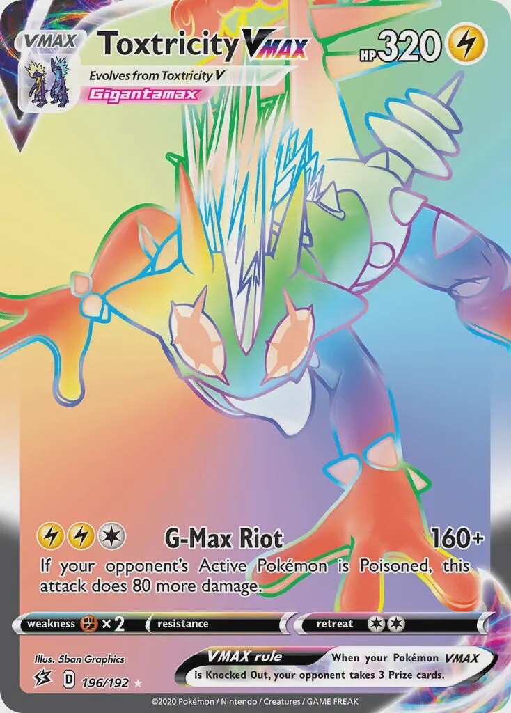 Toxtricity VMAX - Secret Rare - Rebel Clash - 196