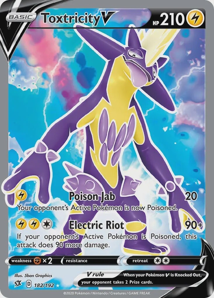 Toxtricity V - Ultra Rare - Rebel Clash - 182
