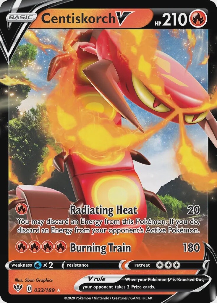 Centiskorch V - Ultra Rare - Darkness Ablaze - 33