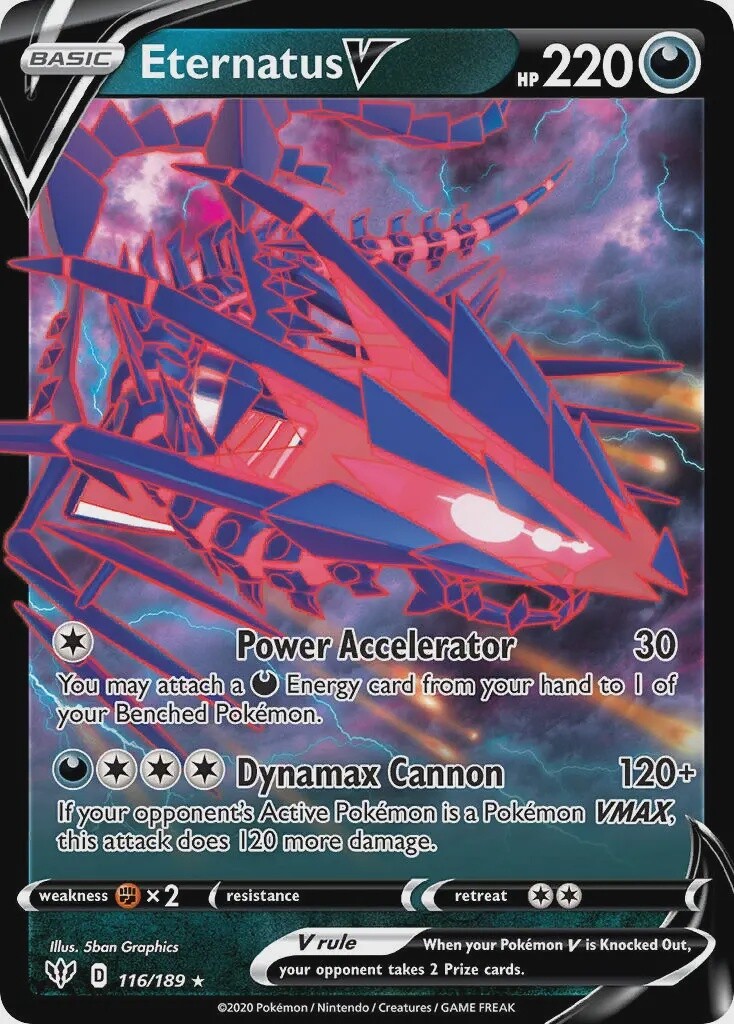 Eternatus V - Ultra Rare - Darkness Ablaze - 116