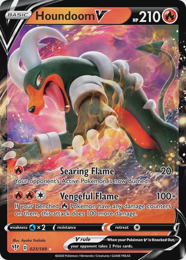 Houndoom V - Ultra Rare - Darkness Ablaze - 21