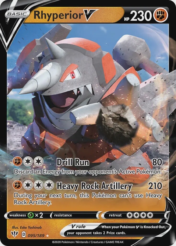 Rhyperior V - Ultra Rare - Darkness Ablaze - 95