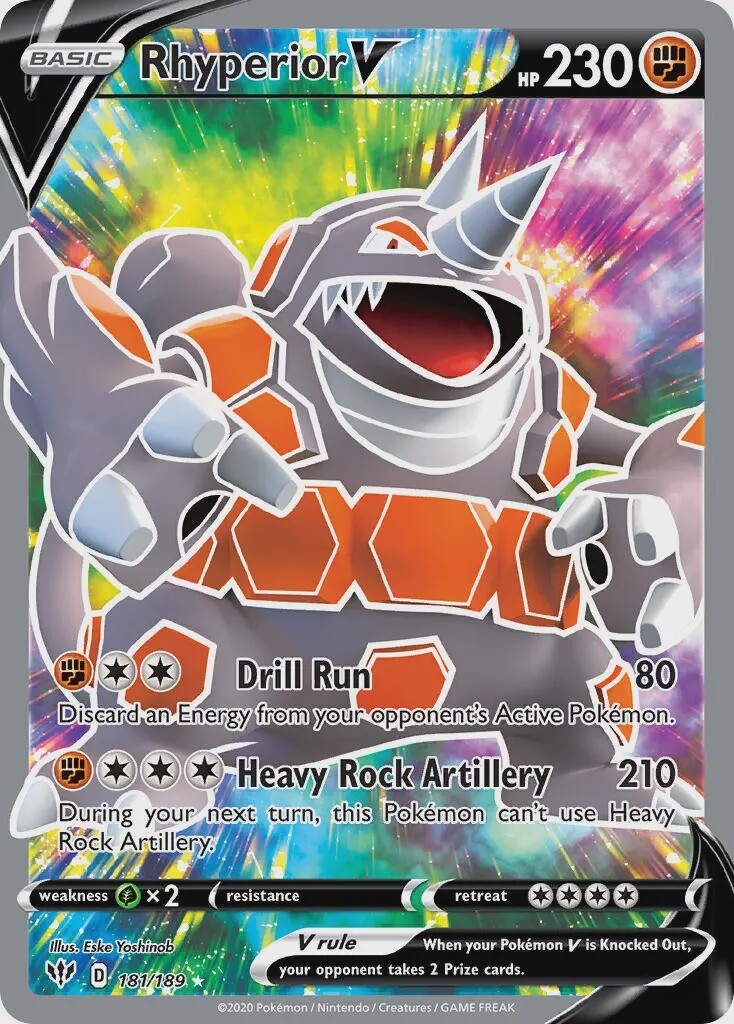 Rhyperior V - Ultra Rare - Darkness Ablaze - 181