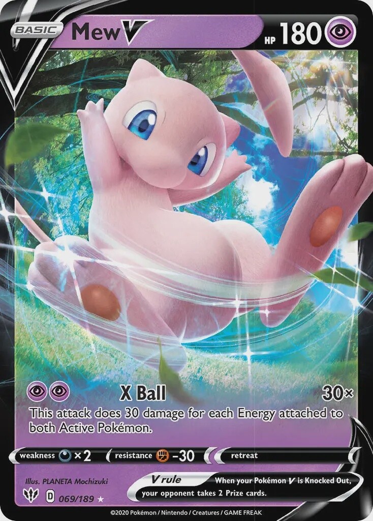 Mew V - Ultra Rare - Darkness Ablaze - 69