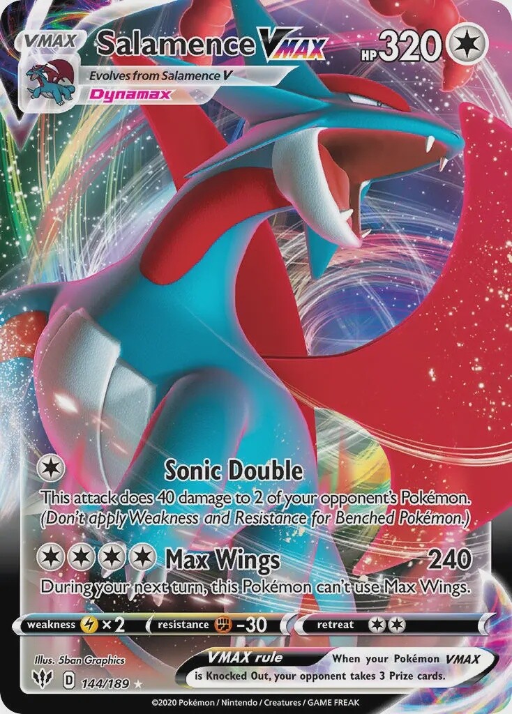 Salamence VMAX - Ultra Rare - Darkness Ablaze - 144