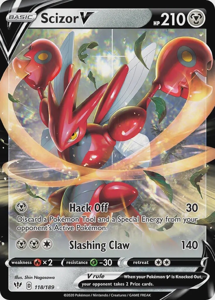 Scizor V - Ultra Rare - Darkness Ablaze - 118