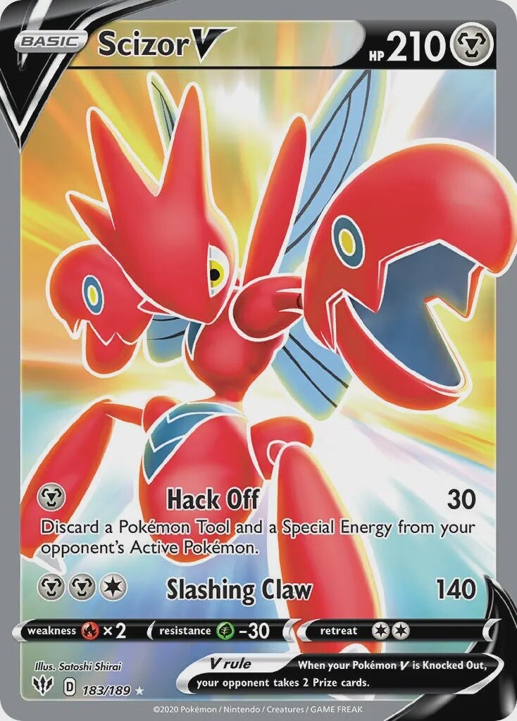Scizor V - Ultra Rare - Darkness Ablaze - 183