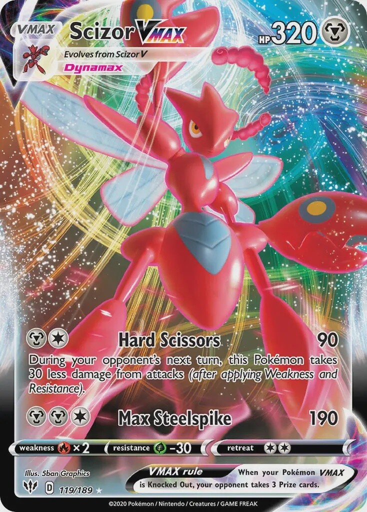 Scizor VMAX - Ultra Rare - Darkness Ablaze - 119