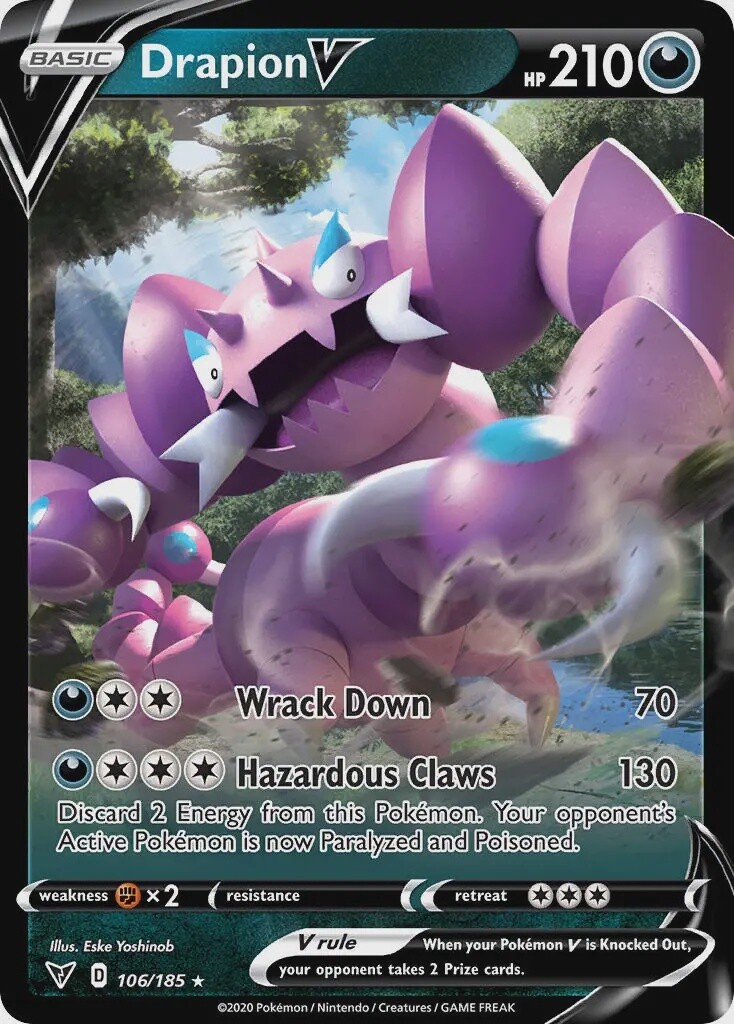 Drapion V - Ultra Rare - Vivid Voltage - 106