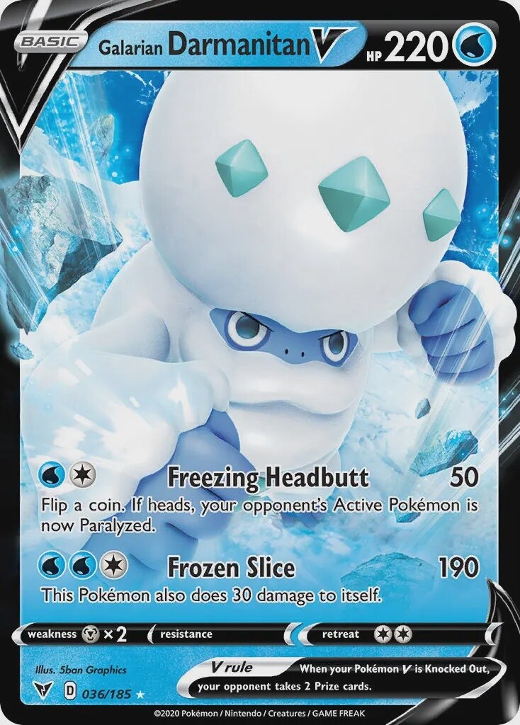 Galarian Darmanitan V - Ultra Rare - Vivid Voltage - 36