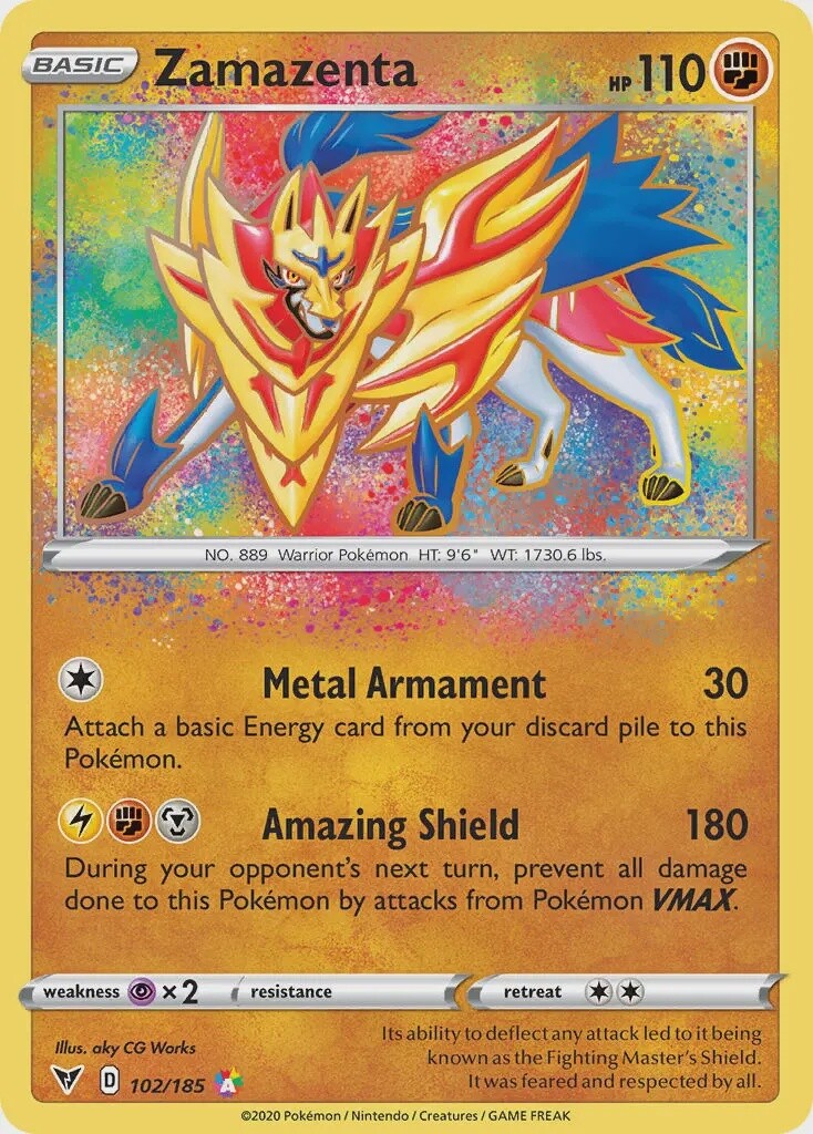 Zamazenta - Amazing Rare - Vivid Voltage - 102
