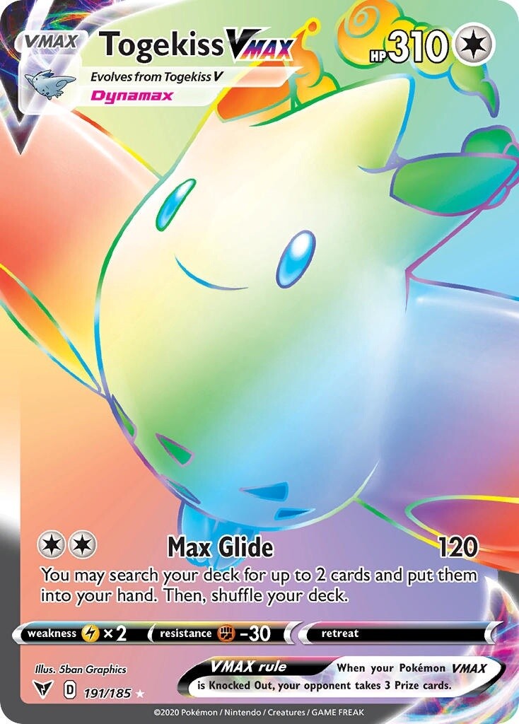 Togekiss VMAX - Secret Rare - Vivid Voltage - 191
