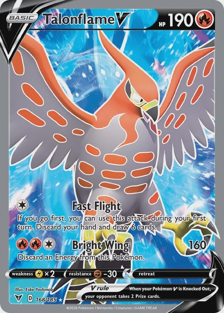 Talonflame V - Ultra Rare - Vivid Voltage - 168