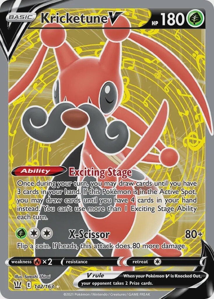 Kricketune V - Ultra Rare - Battle Styles - 142