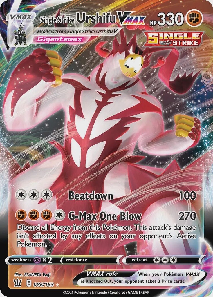 Single Strike Urshifu VMAX - Ultra Rare - Battle Styles - 86