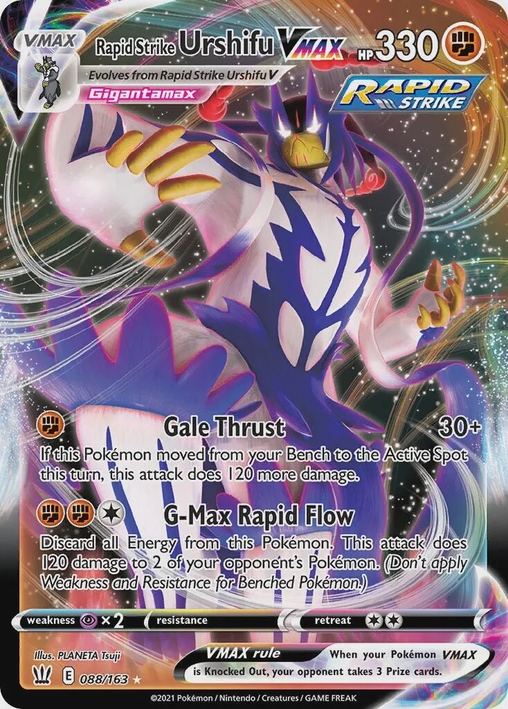 Rapid Strike Urshifu VMAX - Ultra Rare - Battle Styles - 88