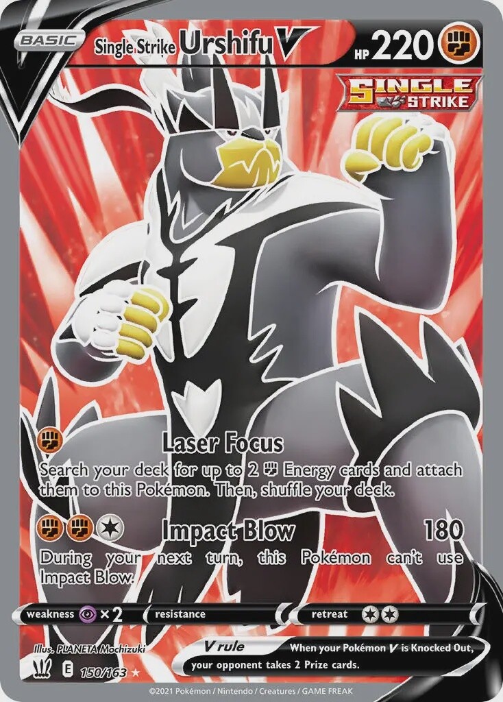 Single Strike Urshifu V - Ultra Rare - Battle Styles - 150