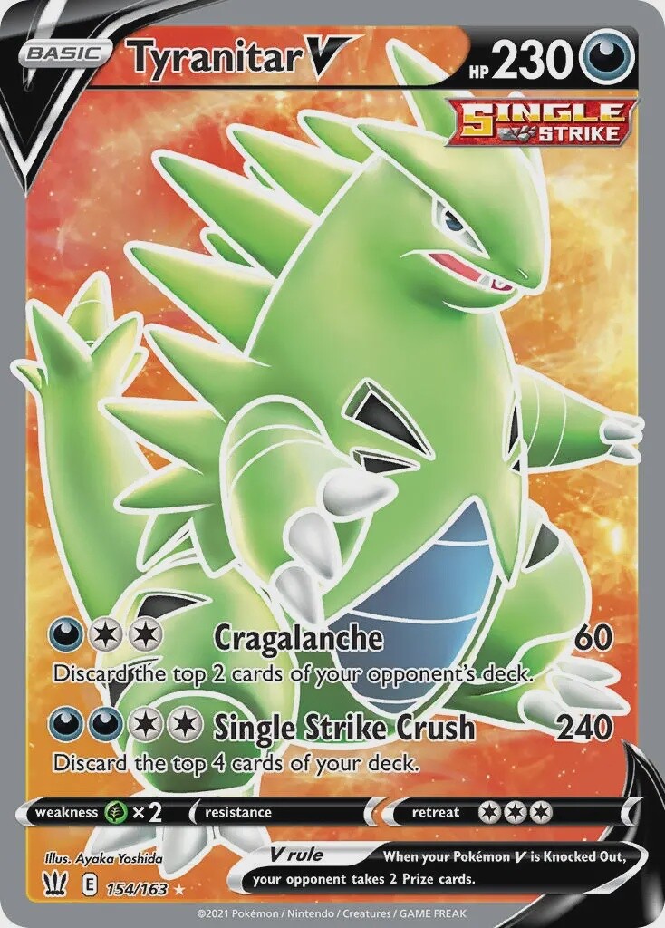 Tyranitar V - Ultra Rare - Battle Styles - 154