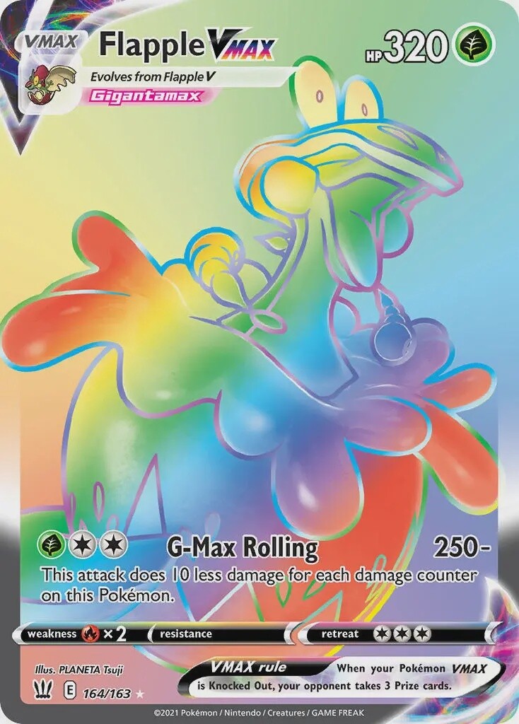 Flapple VMAX - Secret Rare - Battle Styles - 164