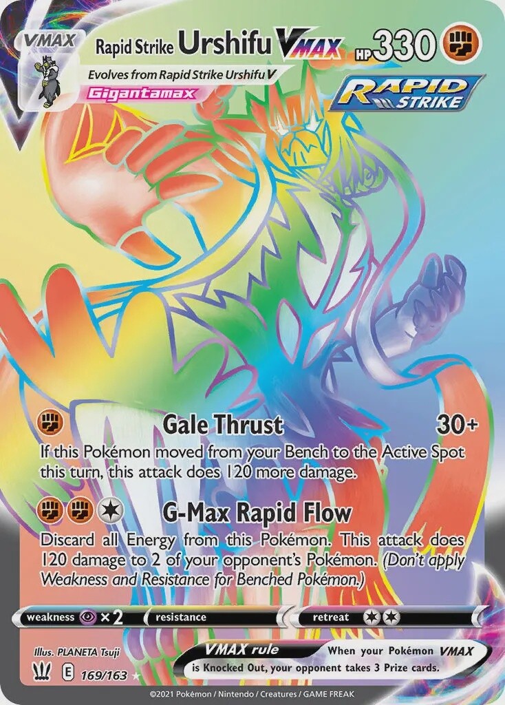 Rapid Strike Urshifu VMAX - Secret Rare - Battle Styles - 169