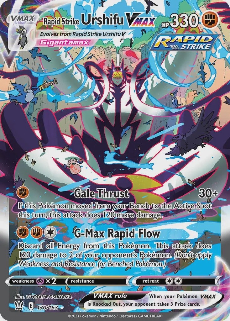 Rapid Strike Urshifu VMAX - Secret Rare - Battle Styles - 170