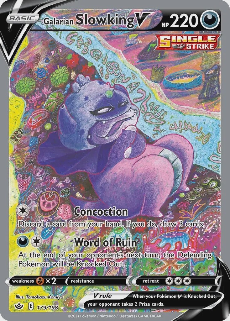 Galarian Slowking V - Ultra Rare - Chilling Reign - 179