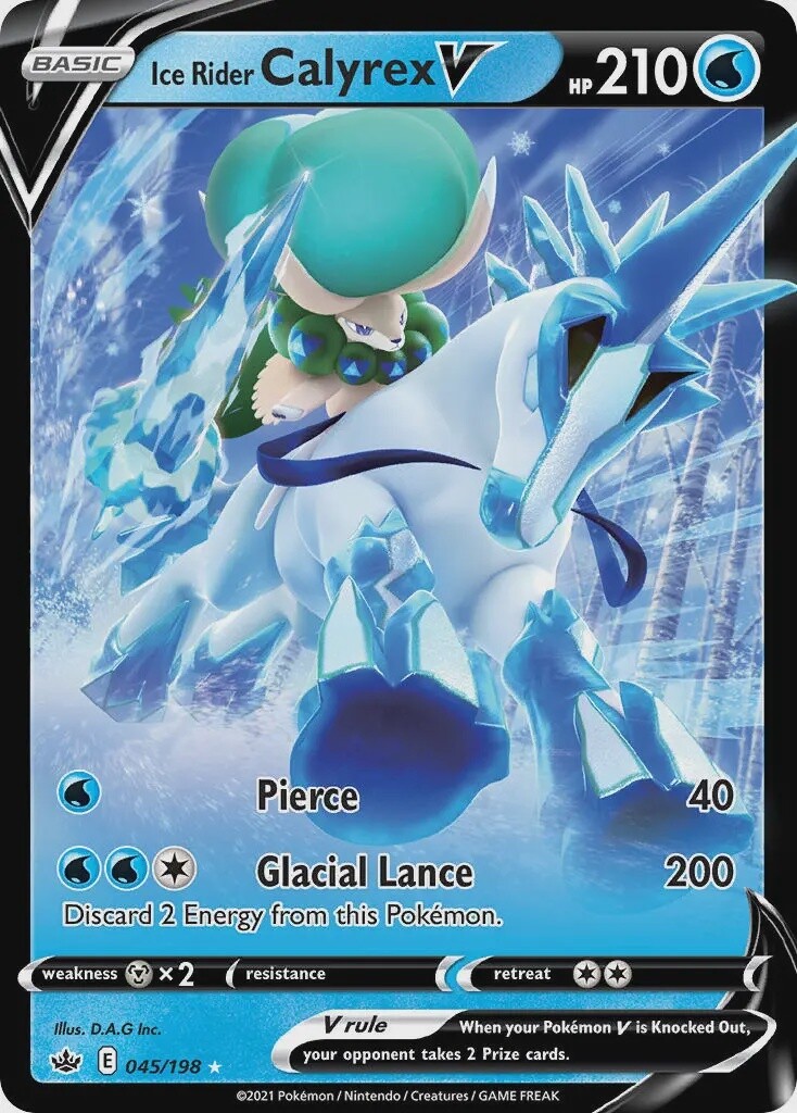 Ice Rider Calyrex V - Ultra Rare - Chilling Reign - 45