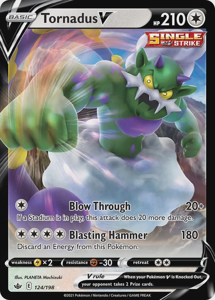 Tornadus V - Ultra Rare - Chilling Reign - 124