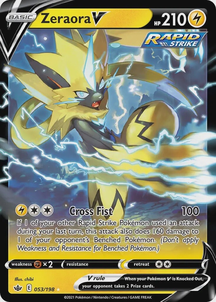 Zeraora V - Ultra Rare - Chilling Reign - 53