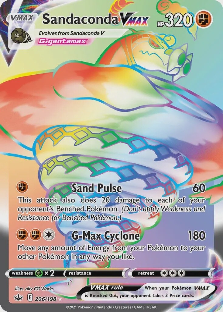 Sandaconda VMAX - Secret Rare - Chilling Reign - 206