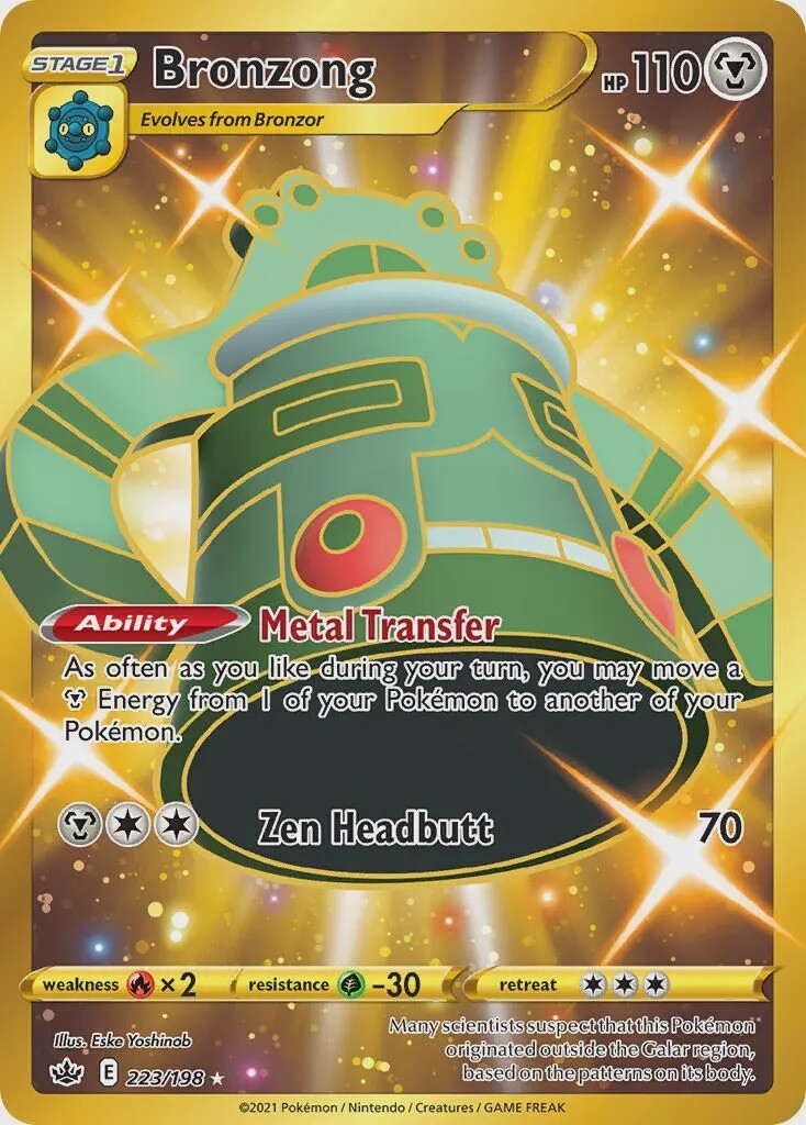 Bronzong - Secret Rare - Chilling Reign - 223