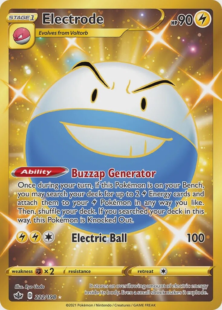 Electrode - Secret Rare - Chilling Reign - 222