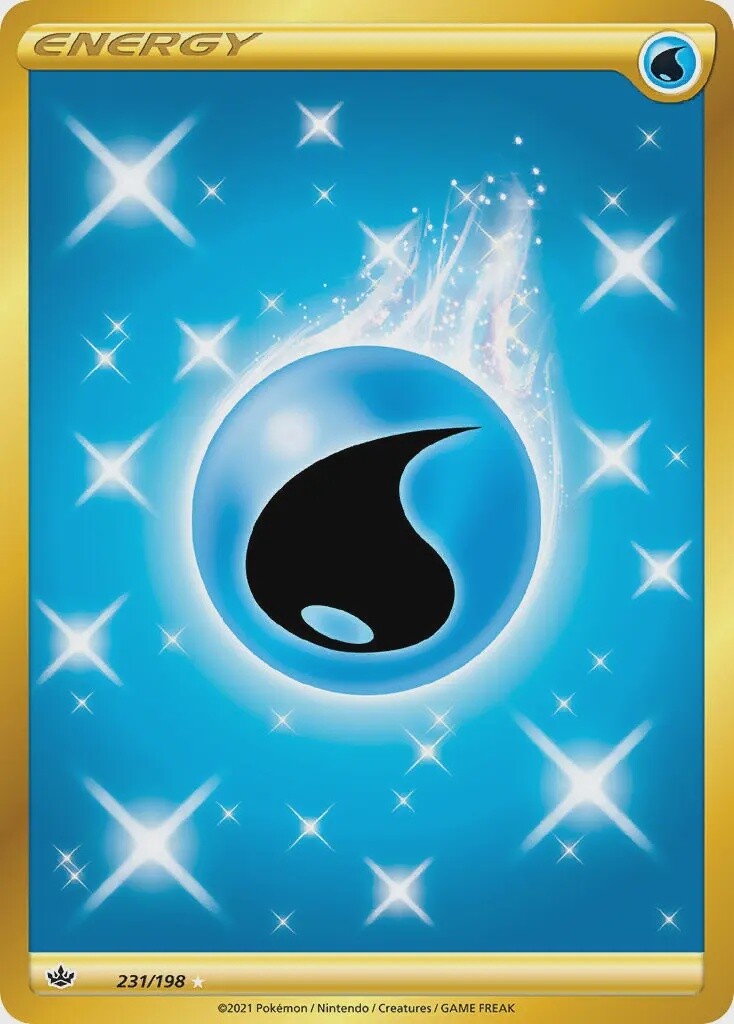Water Energy - Secret Rare - Chilling Reign - 231