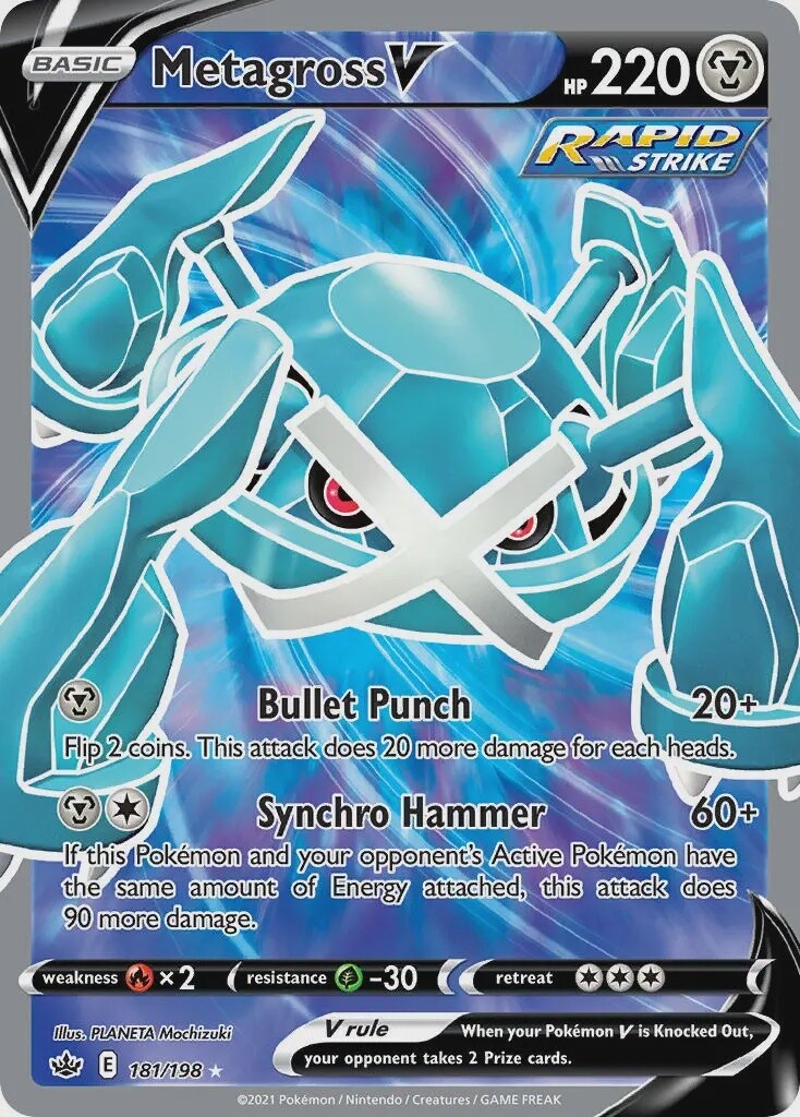 Metagross V - Ultra Rare - Chilling Reign - 181