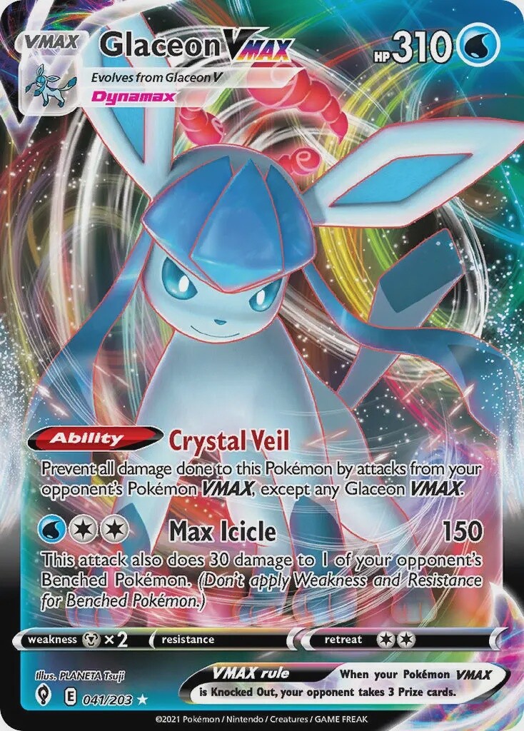 Glaceon VMAX - Ultra Rare - Evolving Skies - 41, Rarity: Ultra Rare