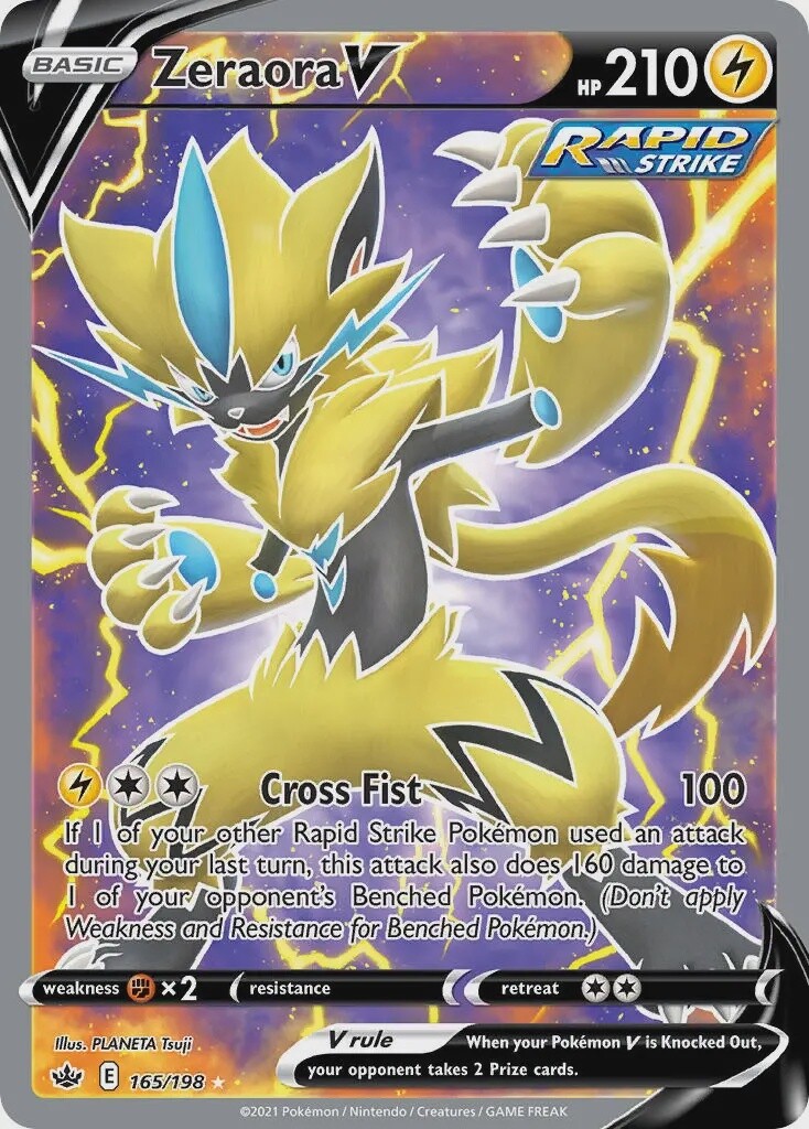 Zeraora V - Ultra Rare - Chilling Reign - 165