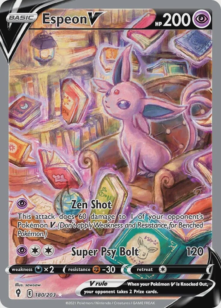 Espeon V - Ultra Rare - Evolving Skies - 180