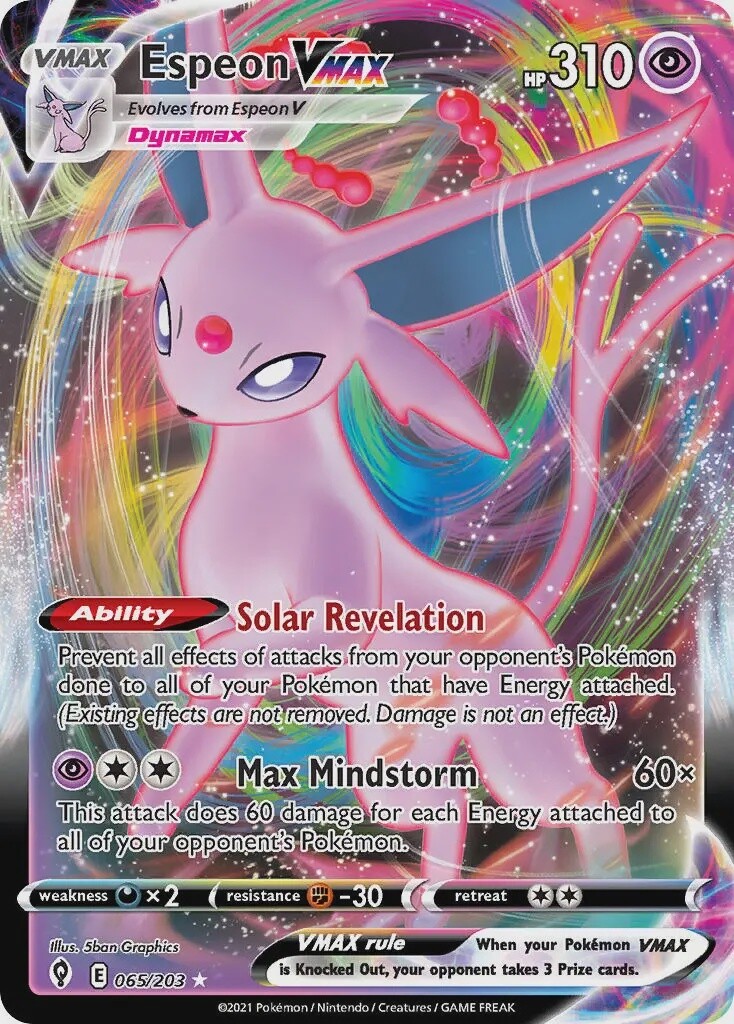 Espeon VMAX - Ultra Rare - Evolving Skies - 65
