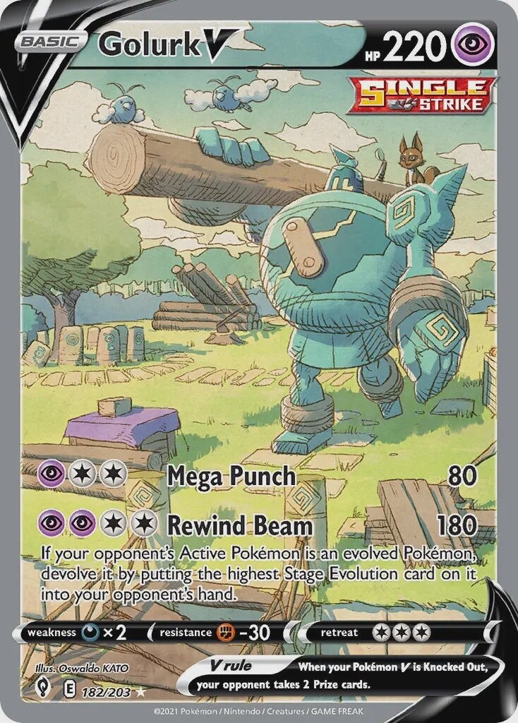 Golurk V - Ultra Rare - Evolving Skies - 182