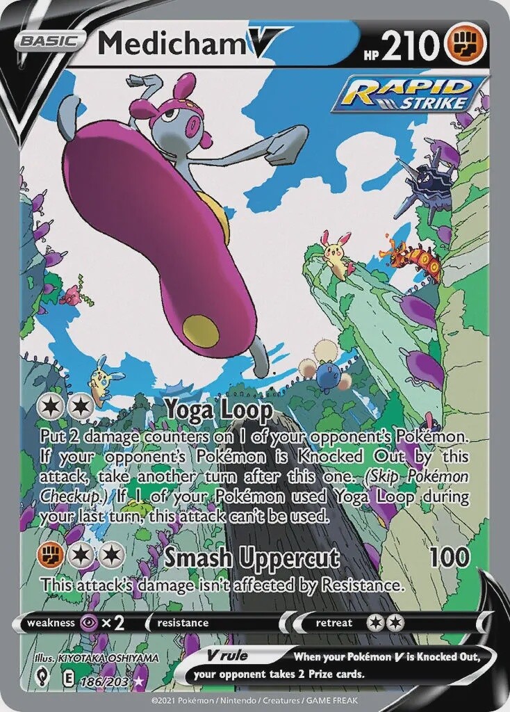 Medicham V - Ultra Rare - Evolving Skies - 186