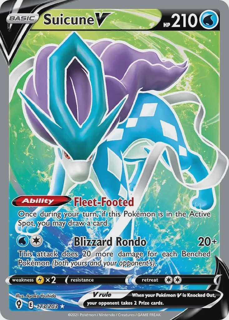 Suicune V - Ultra Rare - Evolving Skies - 173