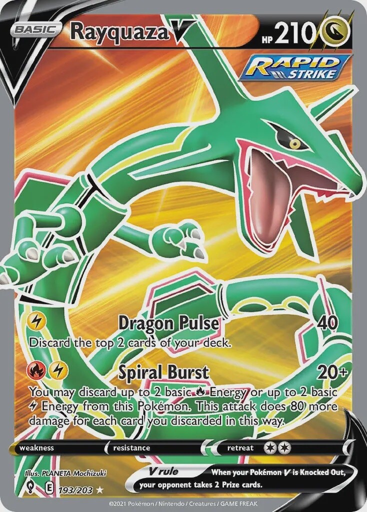 Rayquaza V - Ultra Rare - Evolving Skies - 193