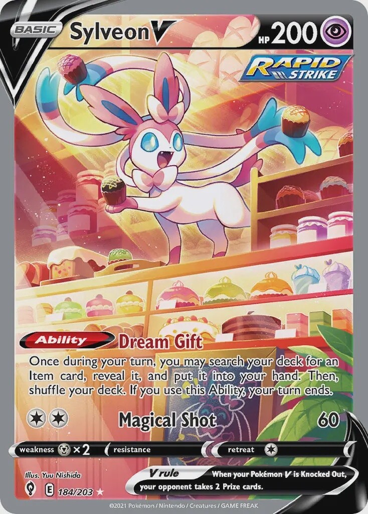 Sylveon V - Ultra Rare - Evolving Skies - 184