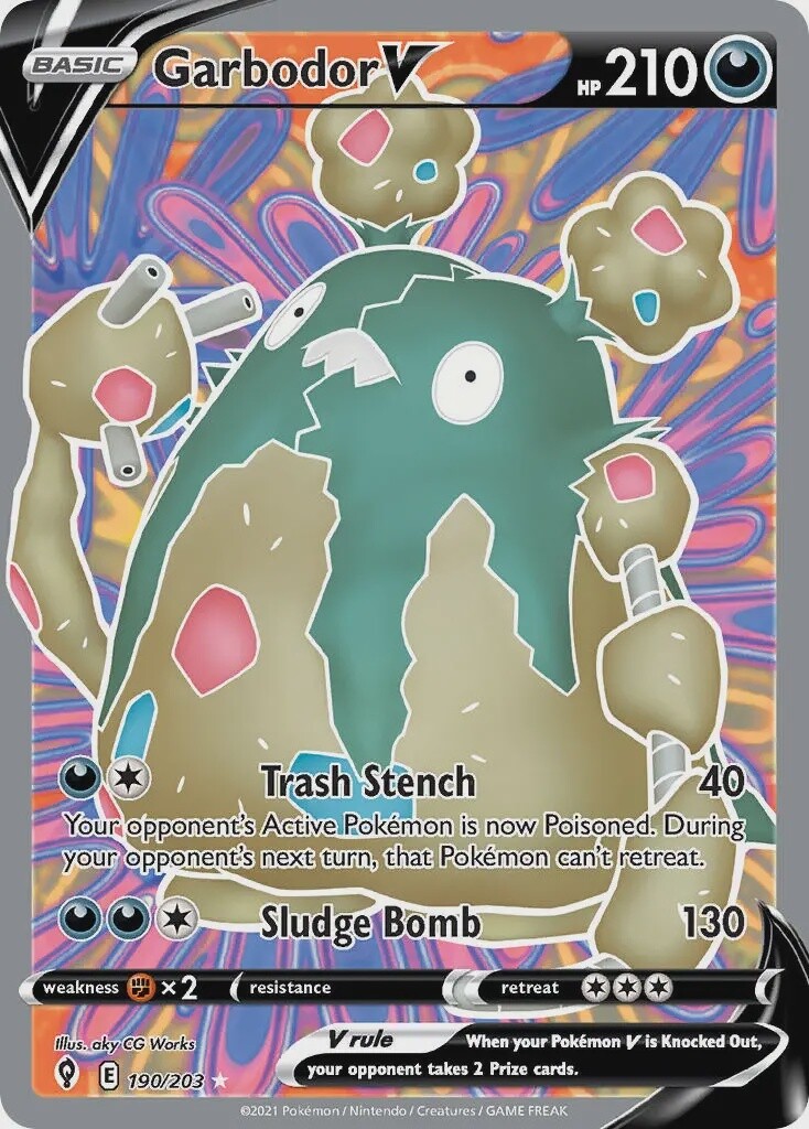 Garbodor V - Ultra Rare - Evolving Skies - 190