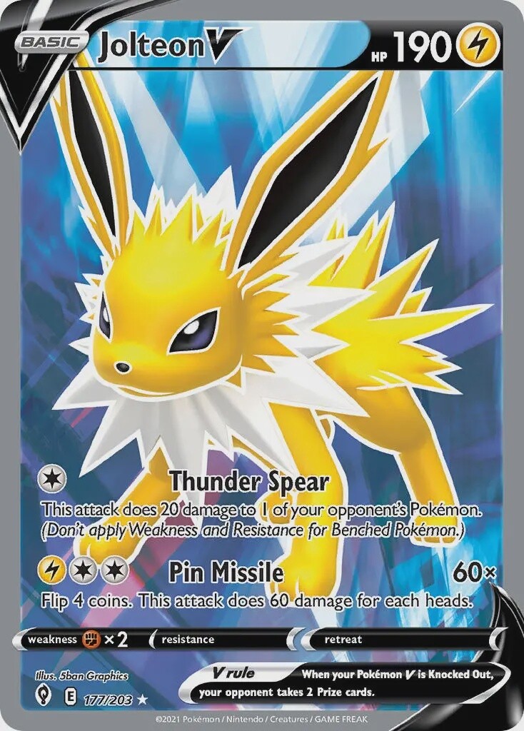 Jolteon V - Ultra Rare - Evolving Skies - 177