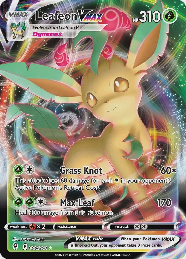 Leafeon VMAX - Ultra Rare - Evolving Skies - 8